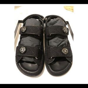 grandpa sandals chanel|chanel velcro sandals.